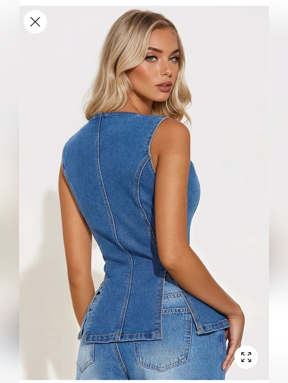 Denim Top - Picture 3 of 4